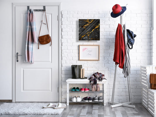 Concept Crystal Wall Mount Key Box together with Decorative Dry Erase Board KN03 Colourful abstractions Series: Glossy stone texture