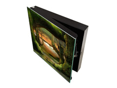 Petite boîte de décoration pour clés avec images au choix K05 Forêt endormie