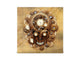 Porte-clés décoratif avec tableau à surface magnétique K09 Crâne Steampunk