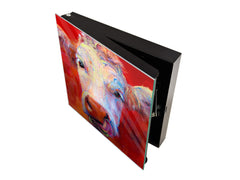 Petite armoire pour clés avec motif au choix K01 Lignes concentriques