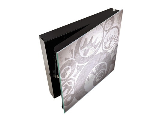 Wall Mount Key Box together with Decorative Dry Erase Board K14 Worldly motives: Wheel of time