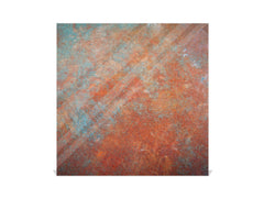 50 keys cabinet with Decorative front panel and Glass white board KN04 Rusted textures Series: Oxidized metal 2