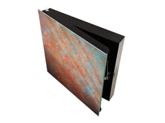 50 keys cabinet with Decorative front panel and Glass white board KN04 Rusted textures Series: Oxidized metal 2