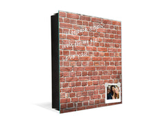 Elegant Key Organizer for 50 Key Together with Dry Erase Board KN05 Textures and tiles 1 Series: Classic red brick pattern