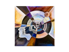 Dekorative Key Box K01 Konzentrische Linien