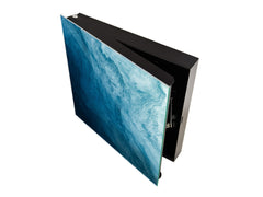 50 keys cabinet with Decorative front panel and Glass white board KN04 Rusted textures Series: Thorny waves