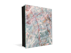 Concept Crystal Key Lock Box Storage Holder and and Magnetic Whiteboard KN02 Marbles 2 Series: Onyx pink veins