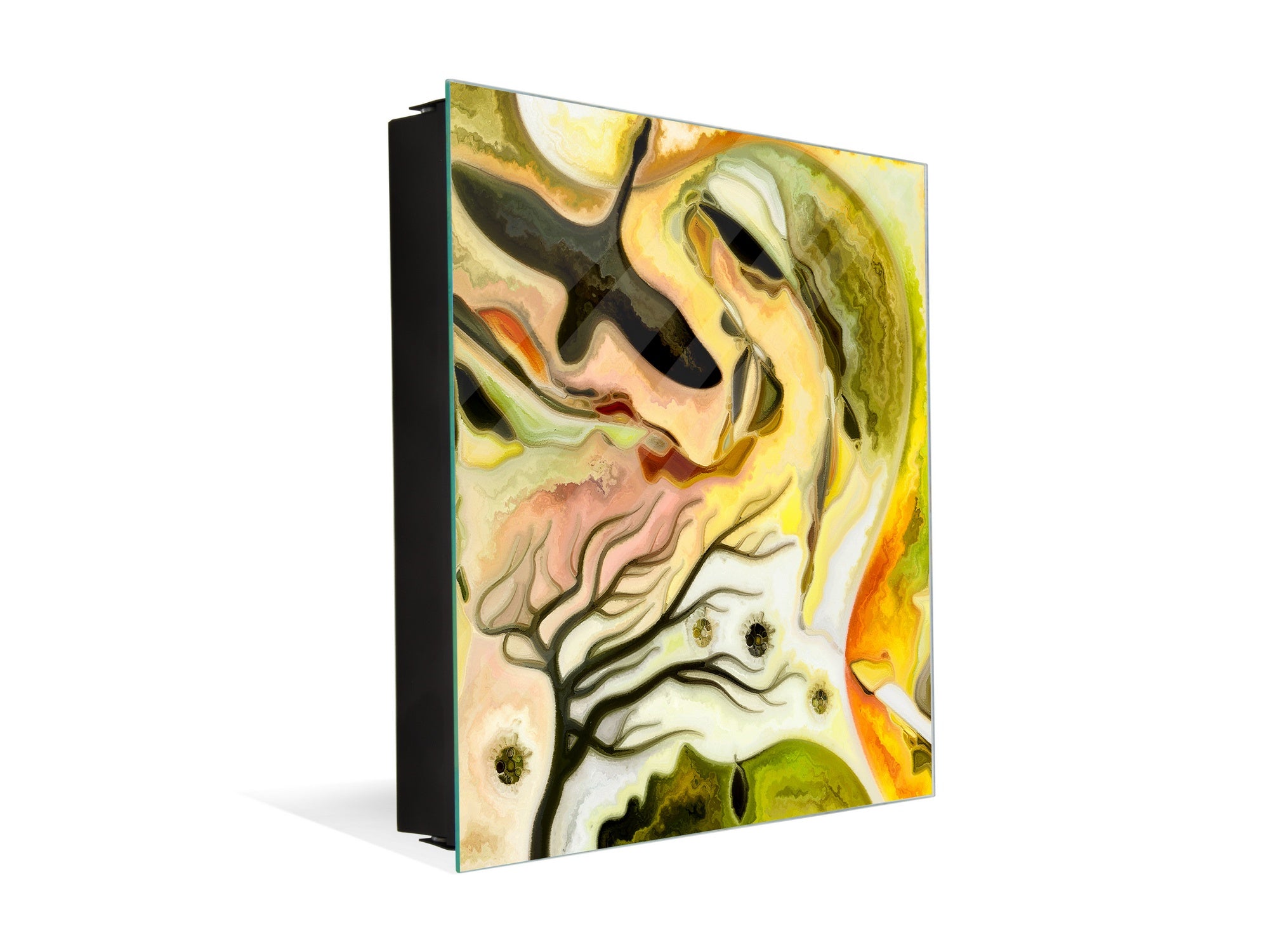 Petite armoire pour clés avec motif au choix K01 Lignes concentriques