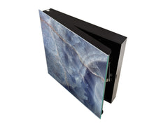 50 Key lock Box storage holder with Decorative front glass panel KN01 Marbles 1 Series: Marble dotted surface