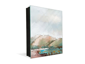 Key Cabinet together with Magnetic Glass Markerboard KN12 Paintings Series: Delicate landscape