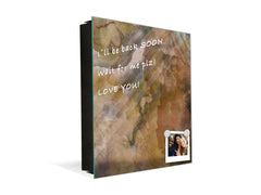 50 Key lock Box storage holder with Decorative front glass panel KN01 Marbles 1 Series: Italian granite