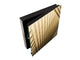 Decorative Key Box with Magnetic Glass Dry-Erase Board KN08 Golden Waves Series: Golden art deco