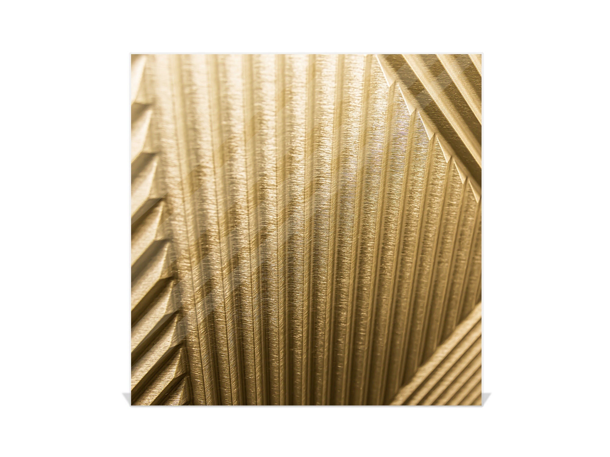 Decorative Key Box with Magnetic Glass Dry-Erase Board KN08 Golden Waves Series: Golden art deco