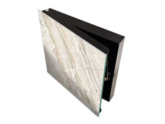 Concept Crystal Key Lock Box Storage Holder and and Magnetic Whiteboard KN02 Marbles 2 Series: Beige breccia marble