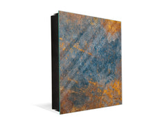 50 keys cabinet with Decorative front panel and Glass white board KN04 Rusted textures Series: Oxidized colorful surface