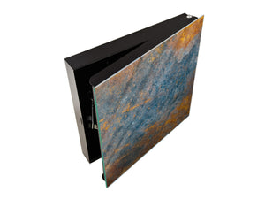 50 keys cabinet with Decorative front panel and Glass white board KN04 Rusted textures Series: Oxidized colorful surface