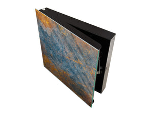 50 keys cabinet with Decorative front panel and Glass white board KN04 Rusted textures Series: Oxidized colorful surface