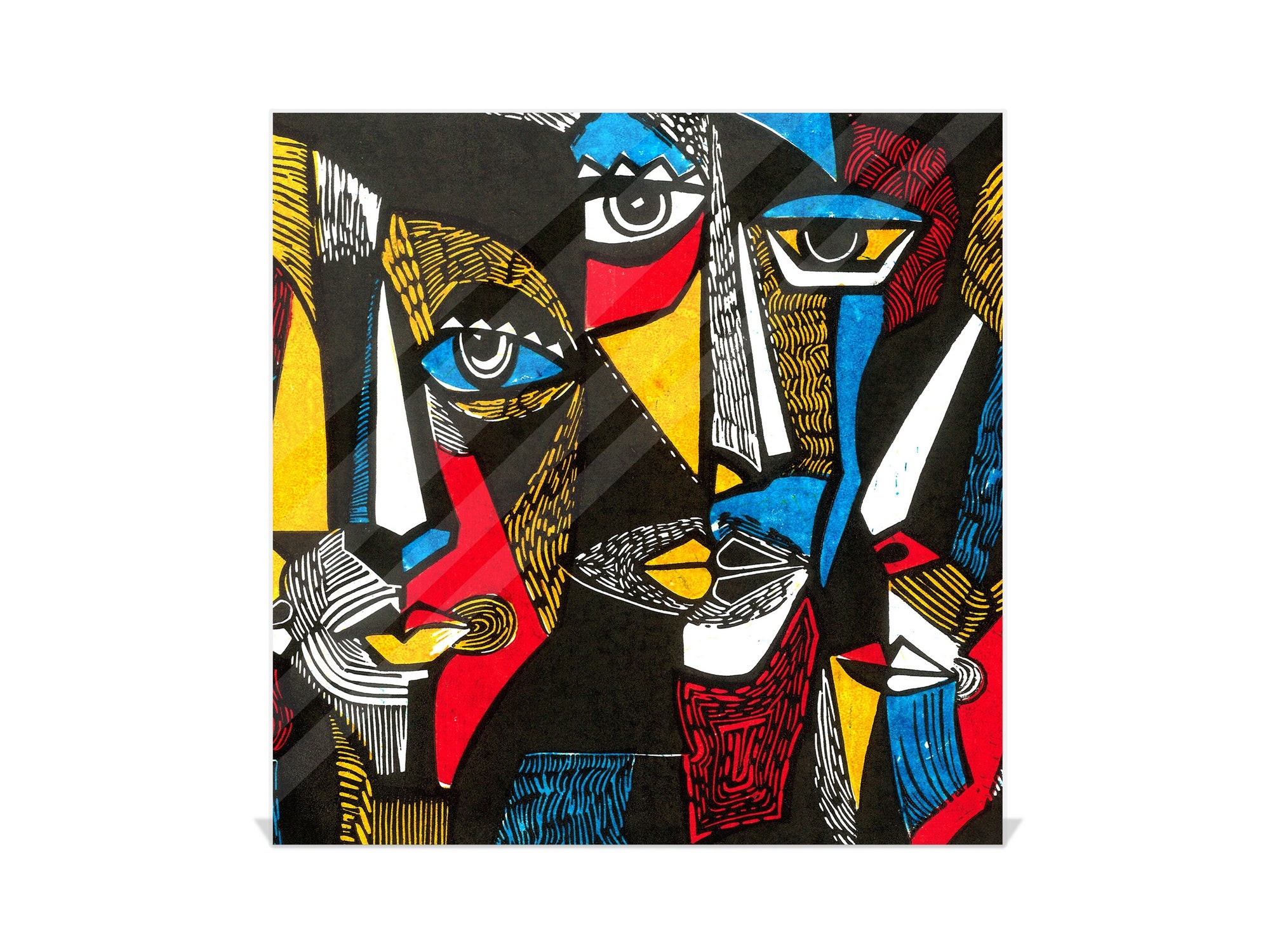 Petite armoire pour clés avec motif au choix K01 Lignes concentriques