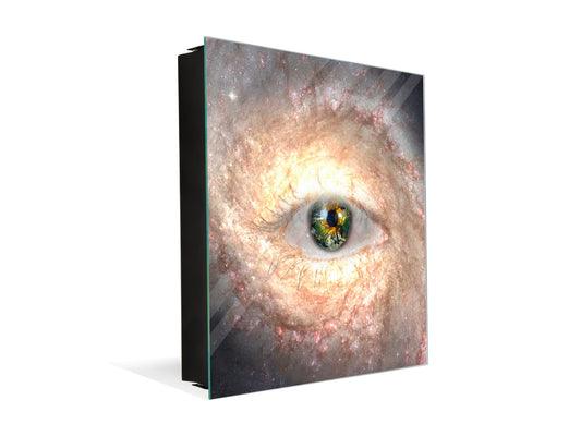 Petite armoire pour clés avec motif au choix K01 Lignes concentriques