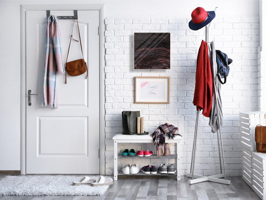 Concept Crystal Key Lock Box Storage Holder and and Magnetic Whiteboard KN02 Marbles 2 Series: Italian marble