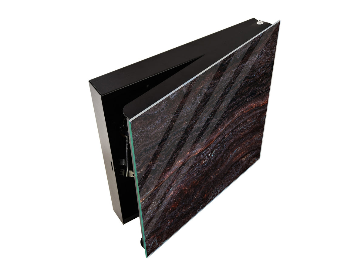 Concept Crystal Key Lock Box Storage Holder and and Magnetic Whiteboard KN02 Marbles 2 Series: Italian marble