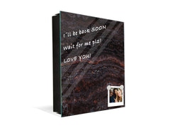 Concept Crystal Key Lock Box Storage Holder and and Magnetic Whiteboard KN02 Marbles 2 Series: Italian marble