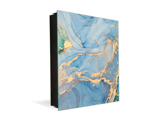 Concept Crystal Wall Mount Key Box together with Decorative Dry Erase Board KN03 Colourful abstractions Series: Current of colors