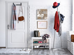 50 Keys Cabinet with Decorative Front Panel and Glass White Board KN06: Textures and tiles 2 Series: Sculpted tile texture