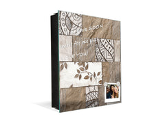 50 Keys Cabinet with Decorative Front Panel and Glass White Board KN06: Textures and tiles 2 Series: Sculpted tile texture