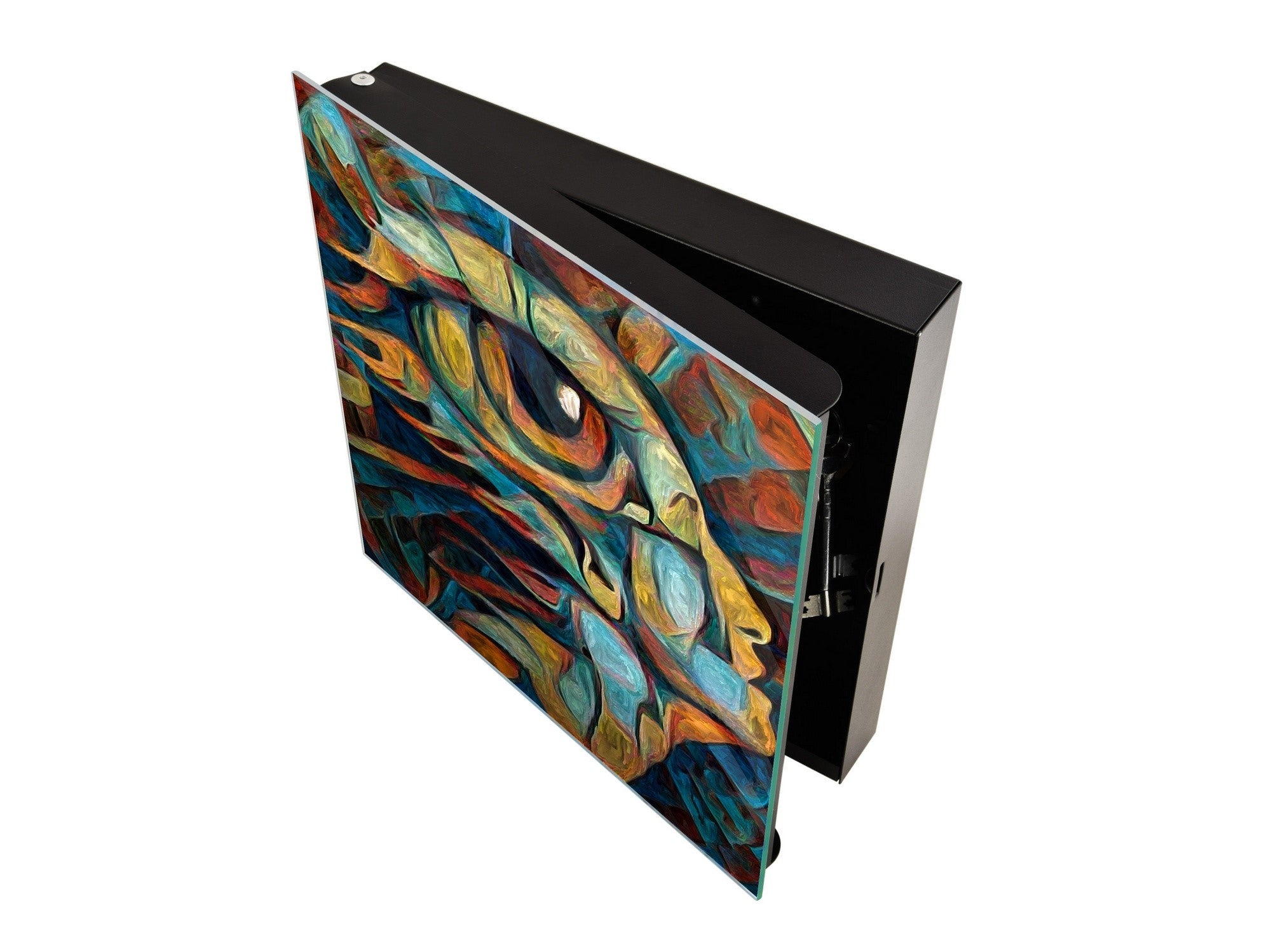 Petite armoire pour clés avec motif au choix K01 Lignes concentriques