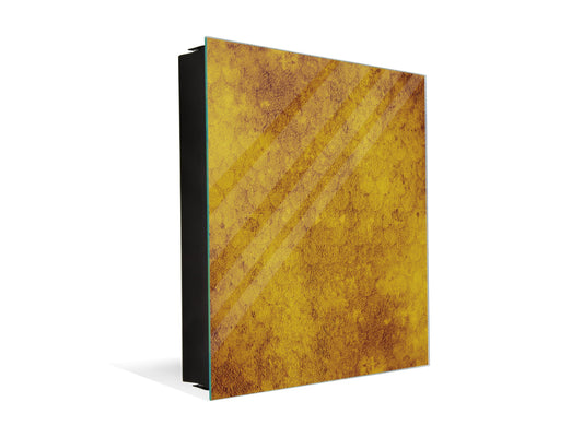 50 Keys Cabinet with Decorative Front Panel and Glass White Board KN06: Textures and tiles 2 Series: Abstract golden fish scales