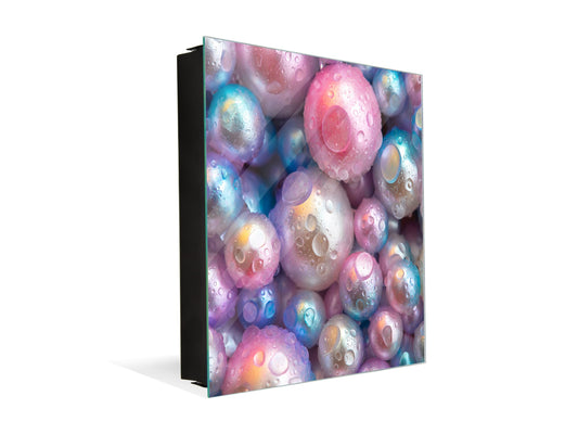 Wall Mount Key Box together with Decorative Dry Erase Board KN09 Colourful Variety Series: Shiny pearls 1