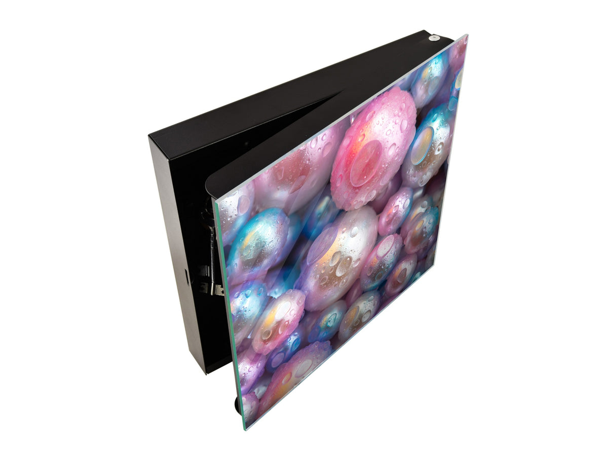 Wall Mount Key Box together with Decorative Dry Erase Board KN09 Colourful Variety Series: Shiny pearls 1