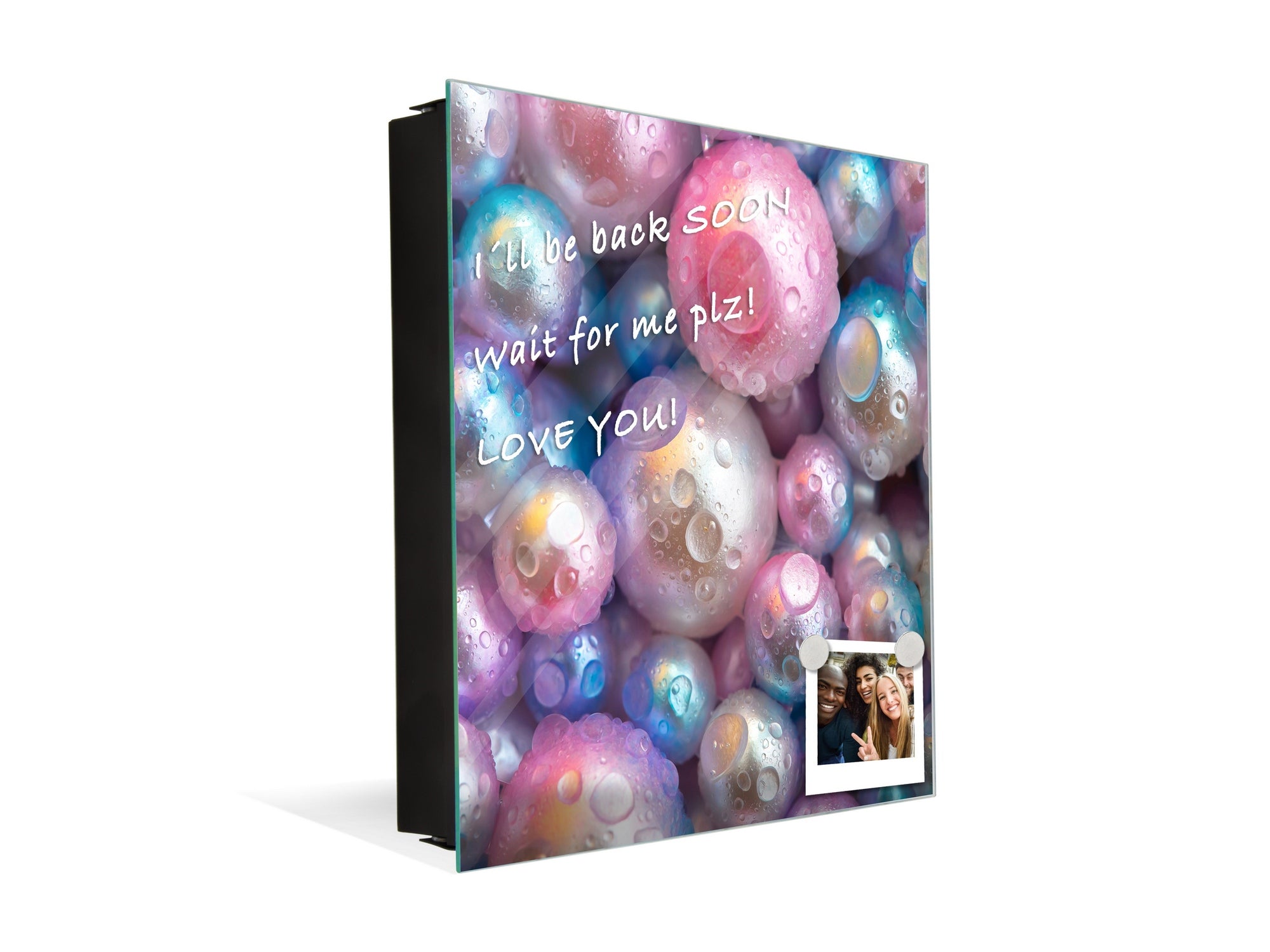 Wall Mount Key Box together with Decorative Dry Erase Board KN09 Colourful Variety Series: Shiny pearls 1