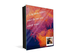 Petite armoire pour clés avec motif au choix K01 Lignes concentriques