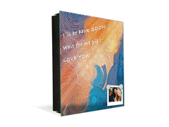 Petite armoire pour clés avec motif au choix K01 Lignes concentriques