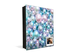 Wall Mount Key Box together with Decorative Dry Erase Board KN09 Colourful Variety Series: Shiny pearls 2