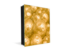 Wall Mount Key Box together with Decorative Dry Erase Board KN09 Colourful Variety Series: Golden pearls