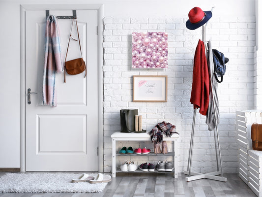 Wall Mount Key Box together with Decorative Dry Erase Board KN09 Colourful Variety Series: Pink pearls