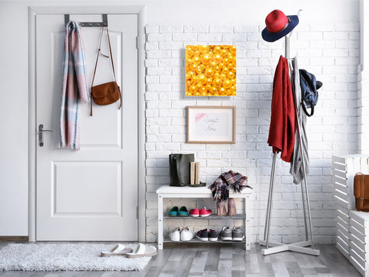 Wall Mount Key Box together with Decorative Dry Erase Board KN09 Colourful Variety Series: Shiny yellow surface