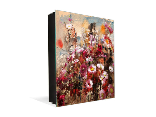 Decorative Key Organizer K08 Autumn Flowers