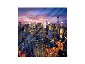 Wall Mount Key Box together with Decorative Dry Erase Board K14 Worldly motives: Evening city view