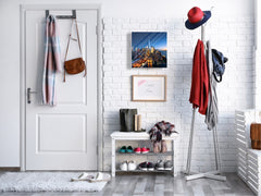 Wall Mount Key Box together with Decorative Dry Erase Board K14 Worldly motives: City isle