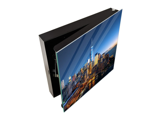 Wall Mount Key Box together with Decorative Dry Erase Board K14 Worldly motives: City isle