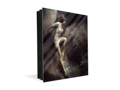 Key Cabinet Storage Box with Frameless Glass White Board K15 Chic world: Angel splash