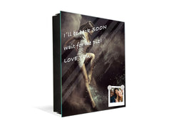 Key Cabinet Storage Box with Frameless Glass White Board K15 Chic world: Angel splash