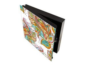 Wall Mount Key Box together K01 Abstract watercolor