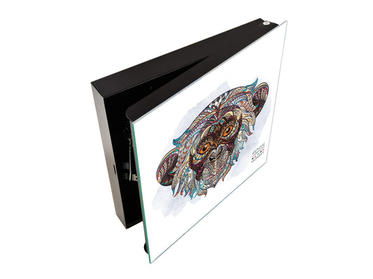 Wall Mount Key Box together K12 Head of the monkey