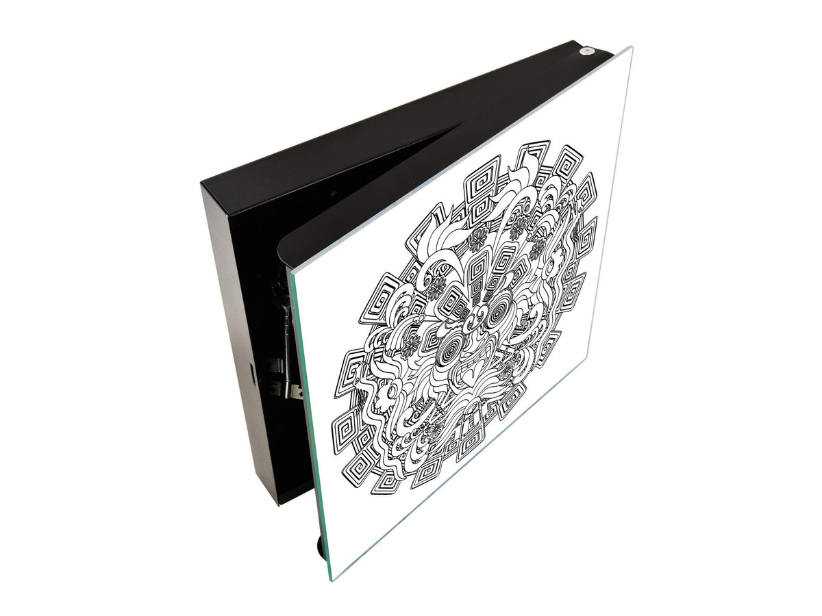 Wall Mount Key Box together K12 Aztec Warrior Mask