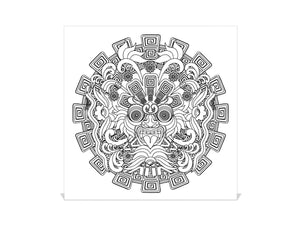 Elegante Caja de Llaves con decoración a tu gusto K12 Máscara guerrera azteca